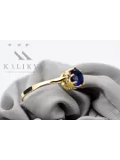 14K Yellow gold Sapphire Ring Vintage vrc366y